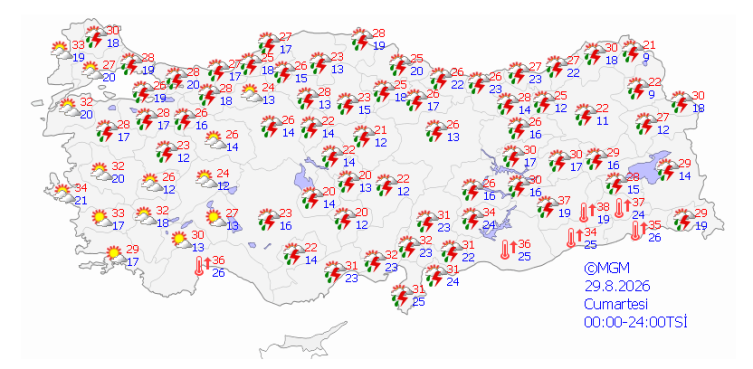 Sıcaklıklar düşüyor, yağışlı hava geliyor